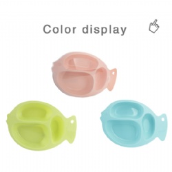 PP Baby Divided Fish Shape Plate