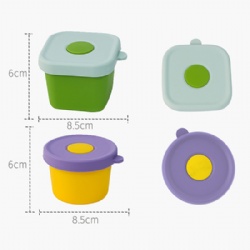 Silicone Baby Food Snack Container Box