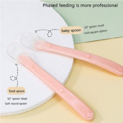 Liquid Silicone Baby Feeding Spoon Set